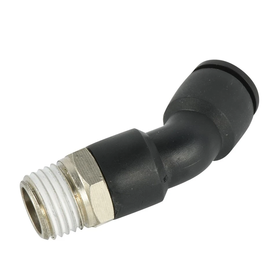 45° Male Elbow Pneumatic Push-in Fitting factory